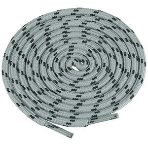 1 Pair Round Durable Outdoor Shoelaces Hiking Shoe Laces Light Gray Black